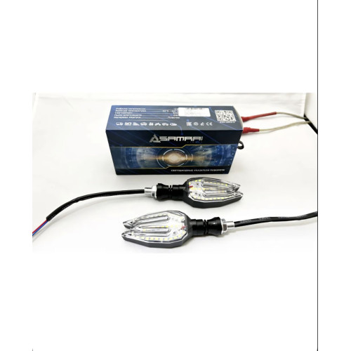 Светодиодные поворотники для мото-техники TM13 с ДХО (комплект 2шт)