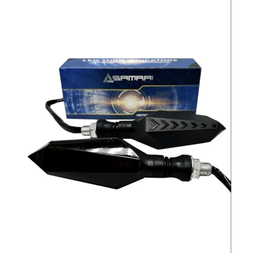 Светодиодные поворотники для мото-техники TM19 со встроенным реле и ДХО (комплект 2шт)