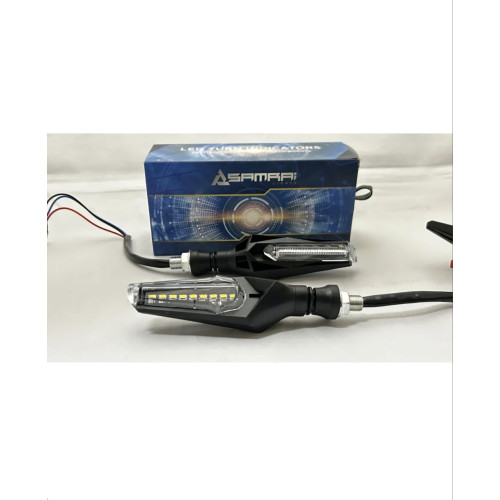 Светодиодные поворотники для мото-техники TM73 с ДХО (комплект 2шт)