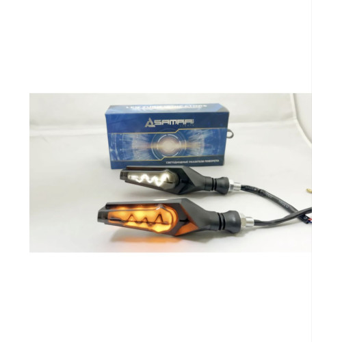 Светодиодные поворотники для мото-техники TM92 с ДХО (комплект 2шт)