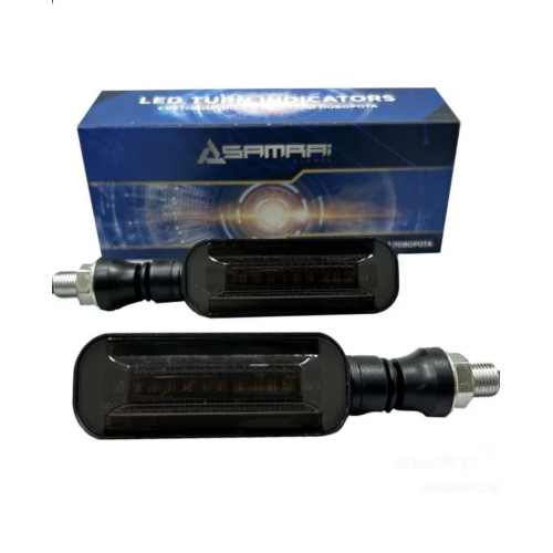 Светодиодные поворотники для мото-техники TM93 со встроенным реле и ДХО (комплект 2шт)