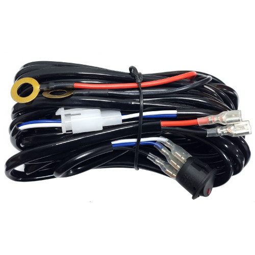 Комплект проводов для одного подключения LED фар и балок с врезной кнопкой