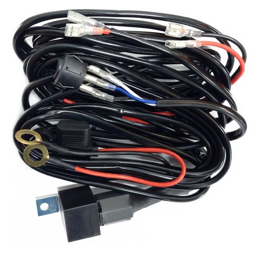 Комплект проводов для двух подключений LED фар и балок с врезной кнопкой