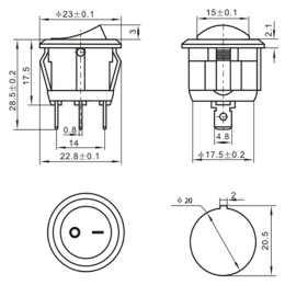 Комплект проводов для одного подключения LED фар и балок с врезной кнопкой
