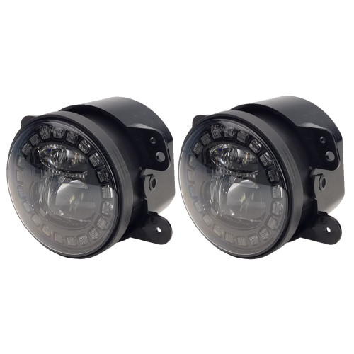 Светодиодные противотуманные фары универсальные 30 Вт с ДХО 1430W DHO