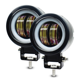 Светодиодные фары дополнительного света комплект с ДХО 40 Вт 