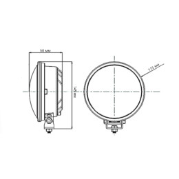 Светодиодные фары дополнительного света комплект с ДХО 60 Вт 