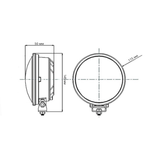 Светодиодные фары дополнительного света комплект с ДХО 60 Вт 