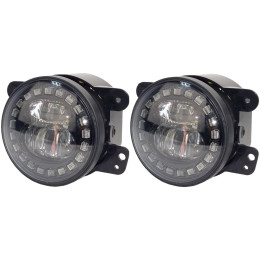 Светодиодные противотуманные фары 15 Вт с ДХО