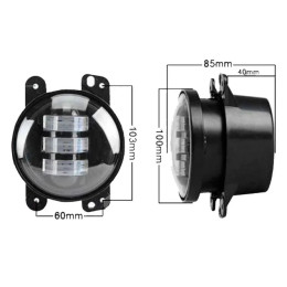 LED противотуманные фары.Комплект птф 4" по 30 Вт с Dho и поворотниками