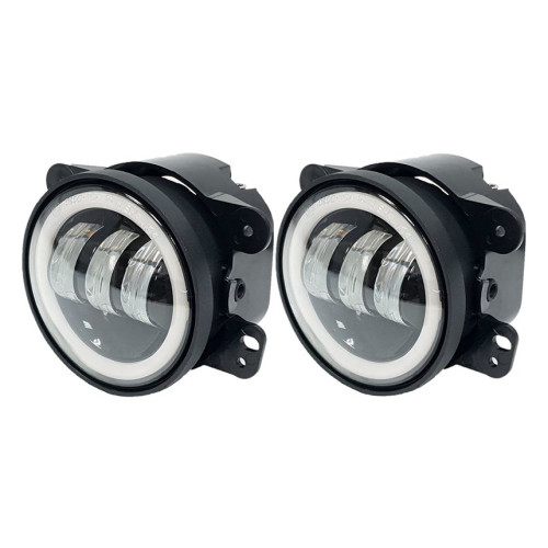 LED противотуманные фары.Комплект птф светодиодные фары 4" по 30 Вт с ДХО
