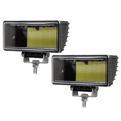 Светодиодные доп.фары ближнего света прямоугольные 52 Вт (комплект) D20W