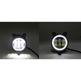 Светодиодные противотуманные фары для LADA, 36 Вт комплект с ДХО