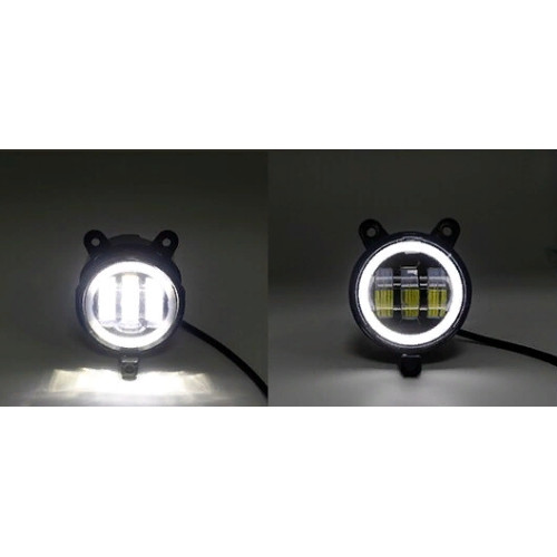 Светодиодные противотуманные фары для LADA, 36 Вт комплект с ДХО