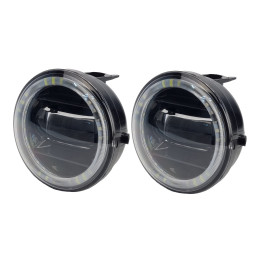 Светодиодные противотуманные фары 4,75" 30 Вт с ДХО SR-T4030W (комплект) 