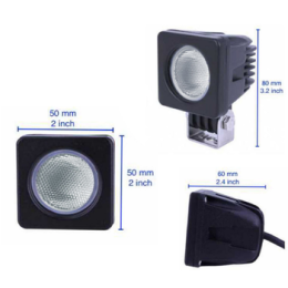 Светодиодная фара рабочего света 10 Вт квадратная (Flood)