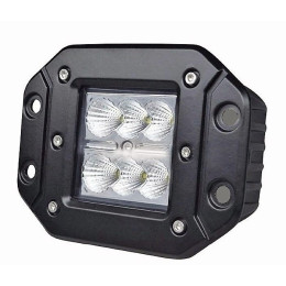 Светодиодная фара рабочего света 18 Вт врезная (Flood)