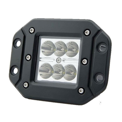 Светодиодная фара рабочего света 18 Вт врезная (Spot) 