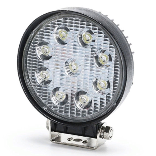 Светодиодная фара рабочего света 27 Вт круглая (Flood) 100V