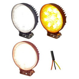Светодиодная фара рабочего света круглая двухцветная 27 Вт широкое пятно