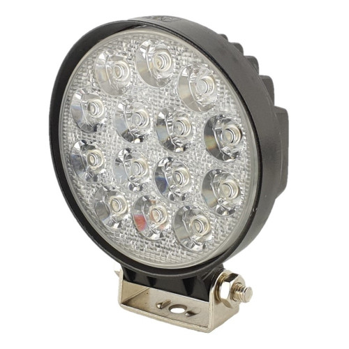 Светодиодная фара рабочего света круглая двухцветная 42 Вт широкое пятно