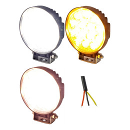 Светодиодная фара рабочего света круглая двухцветная 42 Вт широкое пятно