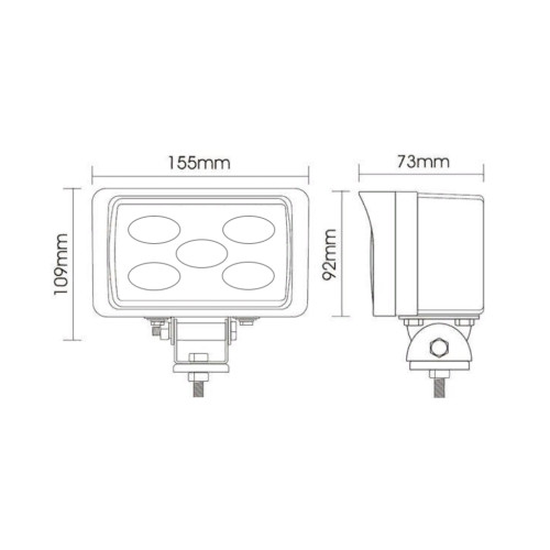 Светодиодная фара рабочего света 50 Вт (Flood)