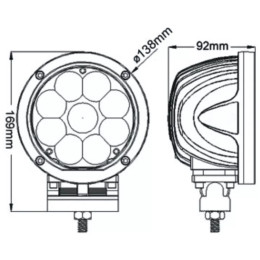 Светодиодная фара рабочего света 45 Вт (Spot)