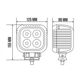 Светодиодная фара рабочего света 40 Вт Cree (Spot)