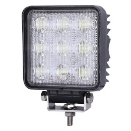 Светодиодная фара рабочего света PRO 27 Вт квадратная (Flood)