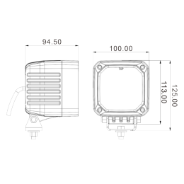 Светодиодная фара рабочего света PRO 40 Вт (Flood)