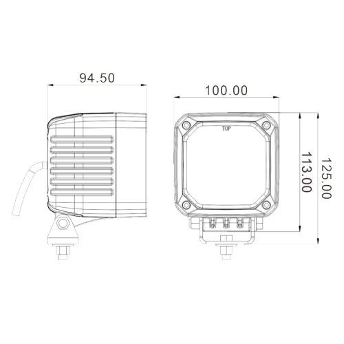 Светодиодная фара рабочего света PRO 40 Вт (Flood)