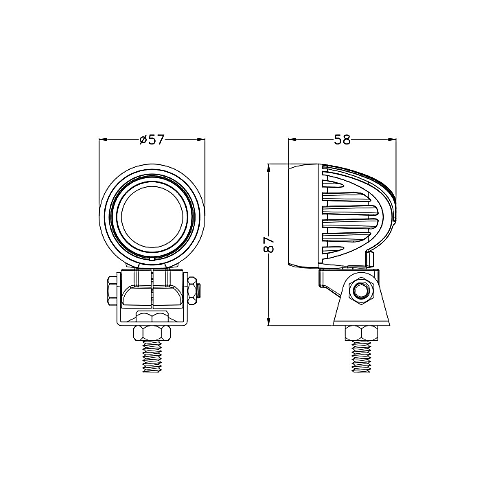 Светодиодная фара рабочего света PRO 10 Вт Osram (Spot) SR-1610RS (EMC)