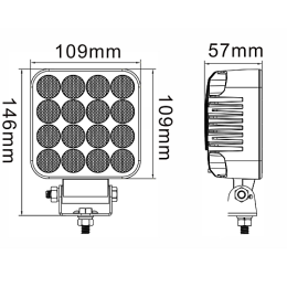 Светодиодная фара рабочего света 64 Вт Osram (Flood)