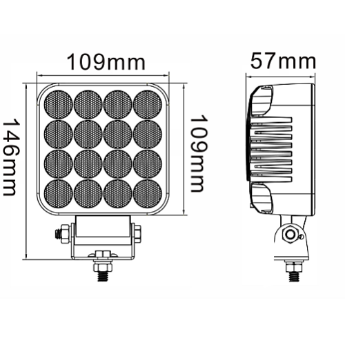 Светодиодная фара рабочего света 64 Вт Osram (Flood)