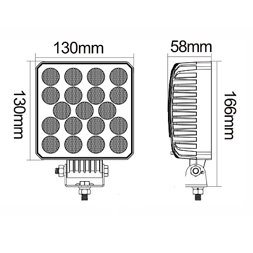 Светодиодная фара рабочего света 76 Вт Osram (Flood)