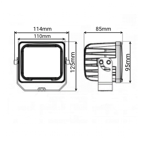 Светодиодная фара рабочего света PRO 60 Вт Osram (Flood) SR-1460SF (EMC)