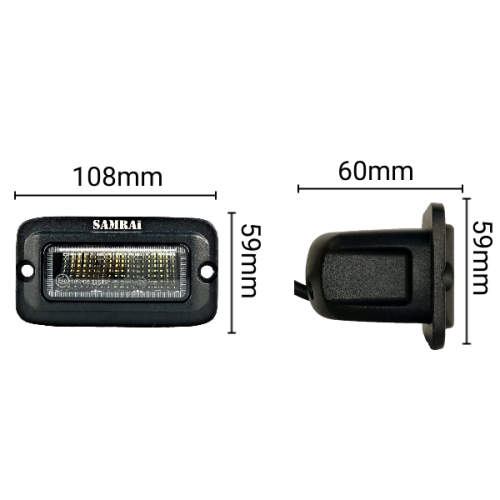 Светодиодная фара рабочего света 15 Вт Osram врезная широкий луч SR-1515VF (EMC)