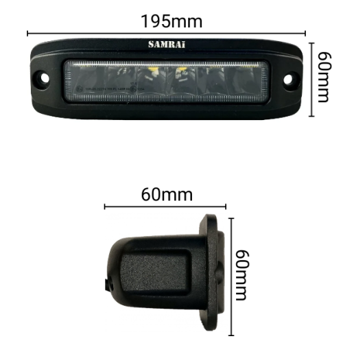Светодиодная фара рабочего света 30 Вт Osram врезная узкий луч с СТГ SR-1530VS (EMC)