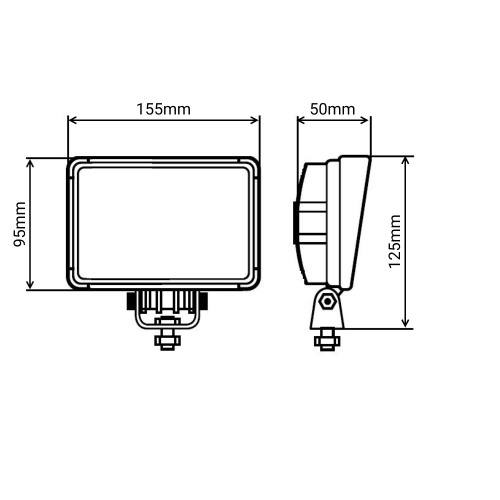 Светодиодная фара рабочего света PRO 40 Вт Osram (Flood) SR-1340F (EMC)