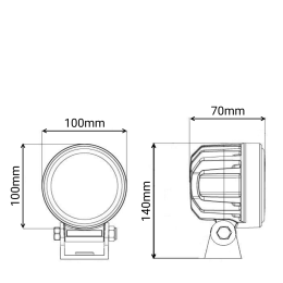 Светодиодная фара рабочего света PRO 60 Вт Osram (Spot 45°) SR-1660RS (EMC)