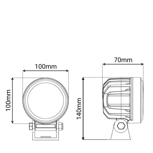 Светодиодная фара рабочего света PRO 60 Вт Osram (Wide Flood) SR-1660RF (EMC)
