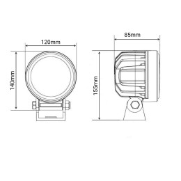 Светодиодная фара рабочего света PRO 90 Вт Osram (Spot 45°) SR-1690RS (EMC)