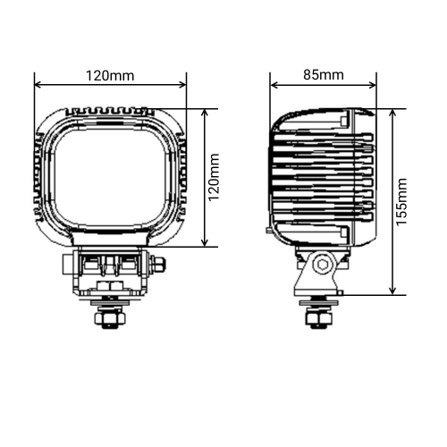 Светодиодная фара рабочего света PRO 90 Вт Osram (Wide Flood) SR-1690SF (EMC)