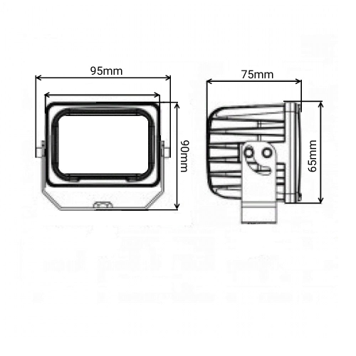 Светодиодная фара рабочего света PRO 30 Вт Osram (Wide Flood) SR-1730F (EMC)
