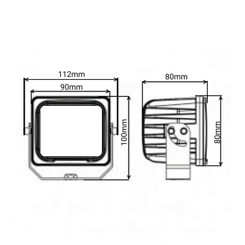 Светодиодная фара рабочего света PRO 40 Вт Osram (Wide Flood) SR-1740SF (EMC)