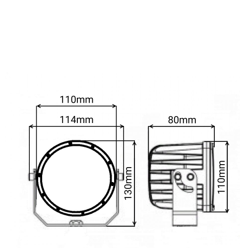 Светодиодная фара рабочего света PRO 60 Вт Osram (Wide Flood) SR-1760RF (EMC)