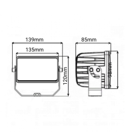 Светодиодная фара рабочего света PRO 80 Вт Osram (Wide Flood) SR-1780F (EMC)