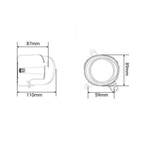 LED противотуманные фары.Комплект птф светодиодные фары 3,5" по 30 Вт с ДХО (Для ВАЗ)