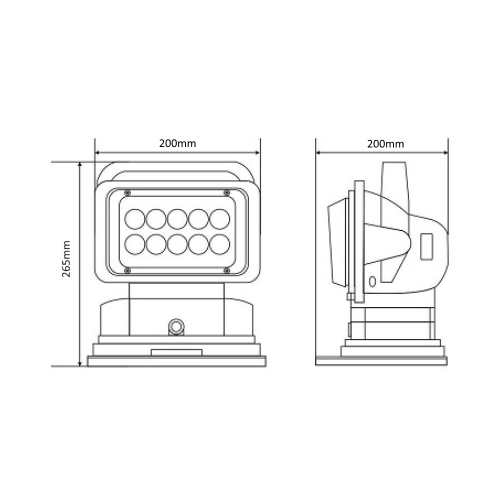Светодиодный фароискатель 50 Вт белый